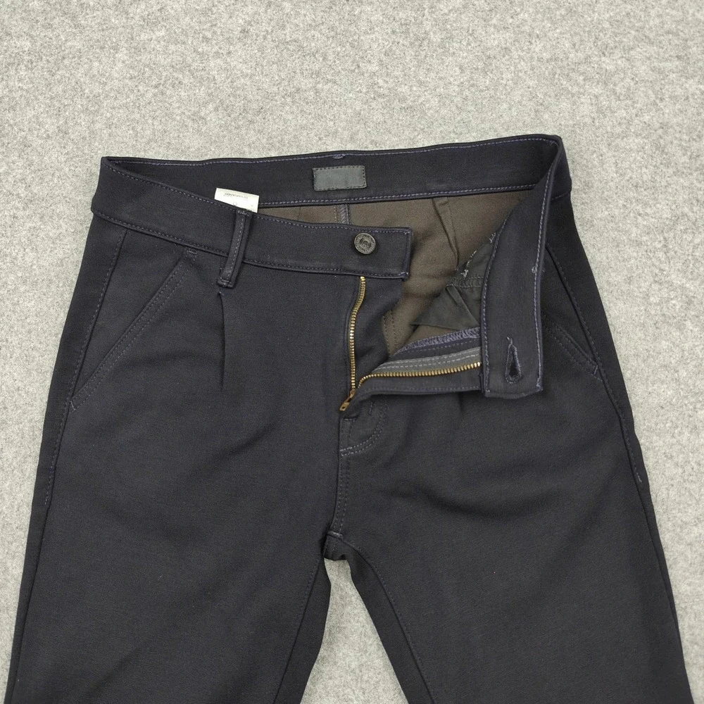 Mother Pants Womens 25 Blue Ponte‎ Pleated Trainer Jogger Cuffed Stretch USA